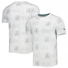 Футболка Mercedes-AMG Petronas F1 Team Puma Allover Print Logo - White