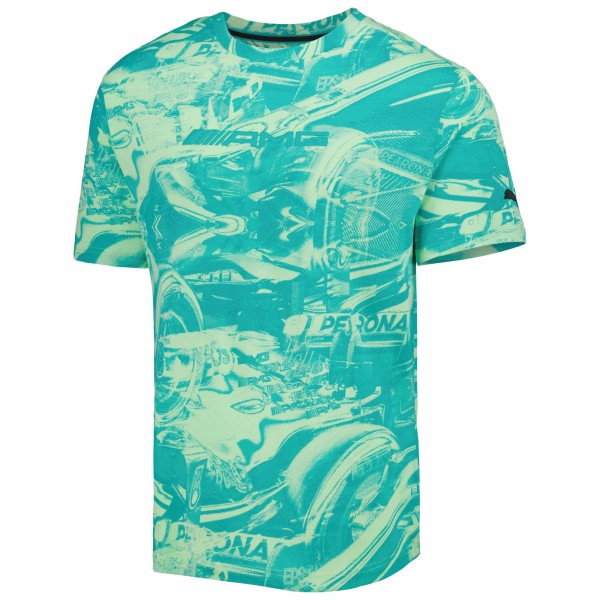 Футболка Mercedes-AMG Petronas F1 Team Puma Statement Allover Print - Green
