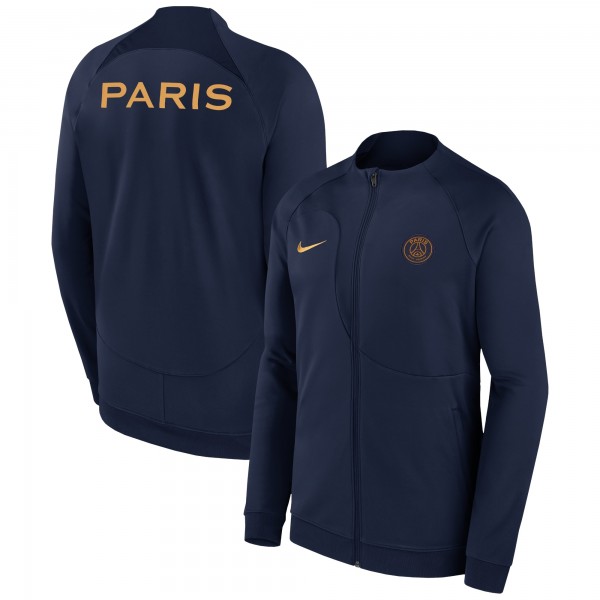 Кофта на молнии Paris Saint-Germain Nike 2023 Academy Pro Anthem - Navy