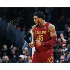 Donovan Mitchell Cleveland Cavaliers Autographed Fanatics Authentic 16 x 20 71-Point Game Celebration Photograph