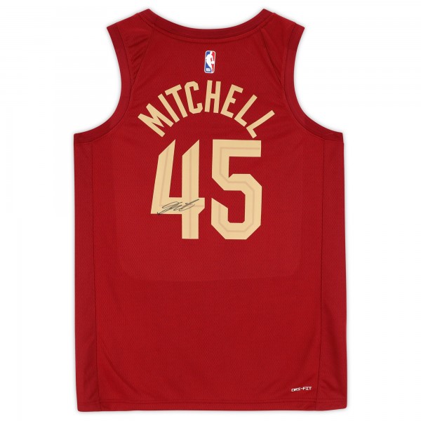 Donovan Mitchell Cleveland Cavaliers Autographed Fanatics Authentic Nike Icon Swingman Jersey