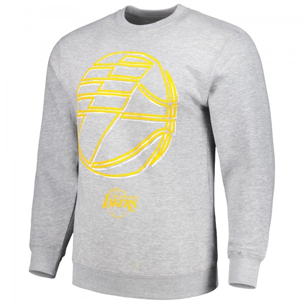Кофта Los Angeles Lakers Stadium Essentials Unisex Element Logo Pop - Heather Gray