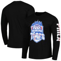Футболка с длинным рукавом Philadelphia 76ers Stadium Essentials Unisex NBA Crest - Black