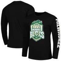 Футболка с длинным рукавом Milwaukee Bucks Stadium Essentials Unisex NBA Crest - Black