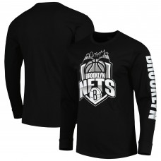 Футболка с длинным рукавом Brooklyn Nets Stadium Essentials Unisex NBA Crest - Black