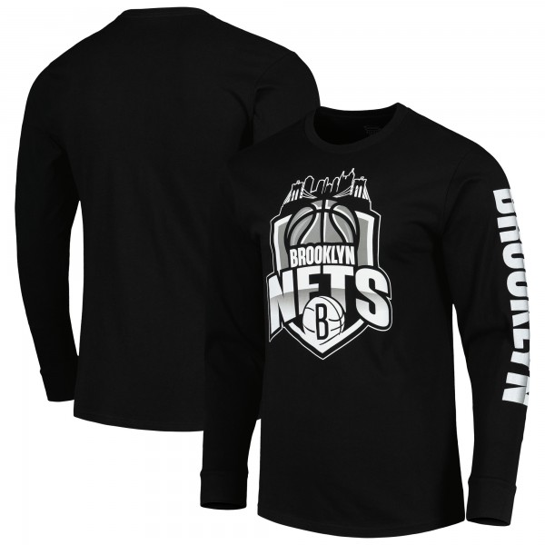 Футболка с длинным рукавом Unisex Brooklyn Nets Stadium Essentials Black NBA Crest
