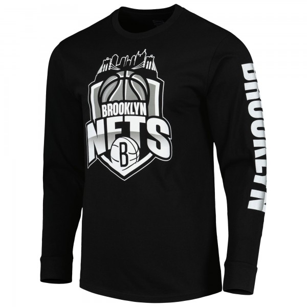 Футболка с длинным рукавом Unisex Brooklyn Nets Stadium Essentials Black NBA Crest