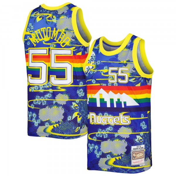 Игровая форма  Dikembe Mutombo Denver Nuggets Mitchell & Ness Hardwood Classics Lunar New Year Swingman - Blue