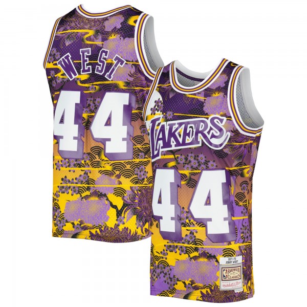 Игровая форма  Jerry West Los Angeles Lakers Mitchell & Ness Hardwood Classics Lunar New Year Swingman - Purple