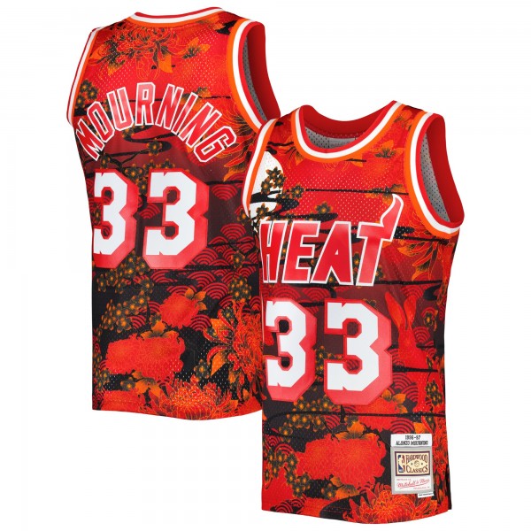 Игровая форма  Alonzo Mourning Miami Heat Mitchell & Ness Hardwood Classics Lunar New Year Swingman - Red