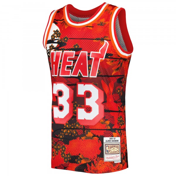 Игровая форма  Alonzo Mourning Miami Heat Mitchell & Ness Hardwood Classics Lunar New Year Swingman - Red