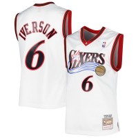Игровая форма  Allen Iverson Philadelphia 76ers Mitchell & Ness Hardwood Classics 2002 Swingman - White