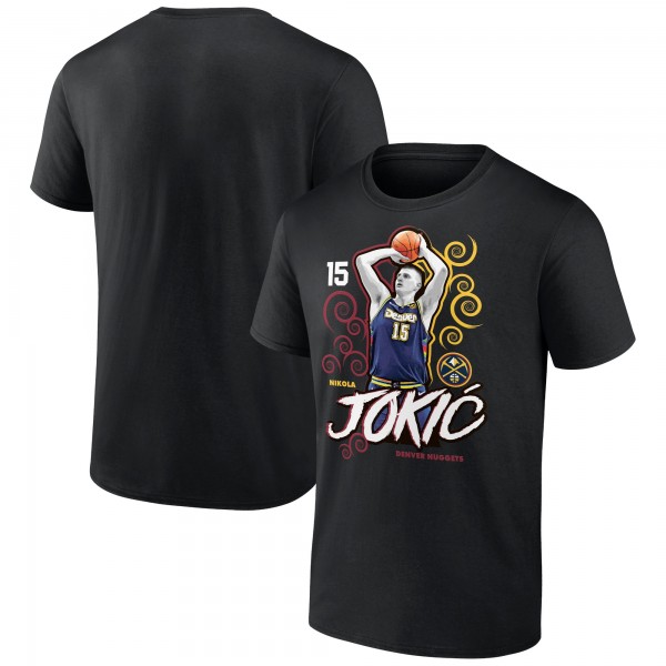Denver Nuggets Nikola Jokic Black Competitor T-Shirt