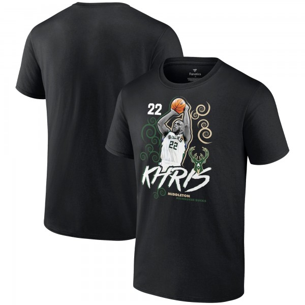 Футболка Khris Middleton Milwaukee Bucks Competitor - Black