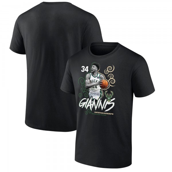 Футболка Giannis Antetokounmpo Milwaukee Bucks Competitor - Black