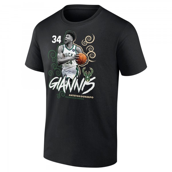 Футболка Giannis Antetokounmpo Milwaukee Bucks Competitor - Black