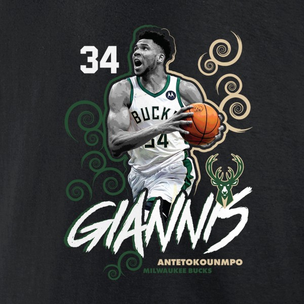 Футболка Giannis Antetokounmpo Milwaukee Bucks Competitor - Black