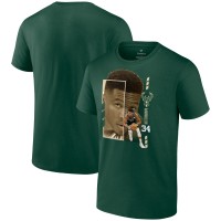 Футболка Giannis Antetokounmpo Milwaukee Bucks Jump Pass - Green