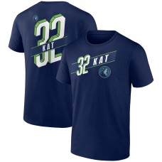 Футболка Karl-Anthony Towns Minnesota Timberwolves Full-Court Press Name & Number - Navy