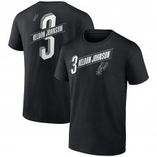 Футболка Keldon Johnson San Antonio Spurs Full-Court Press Name & Number - Black