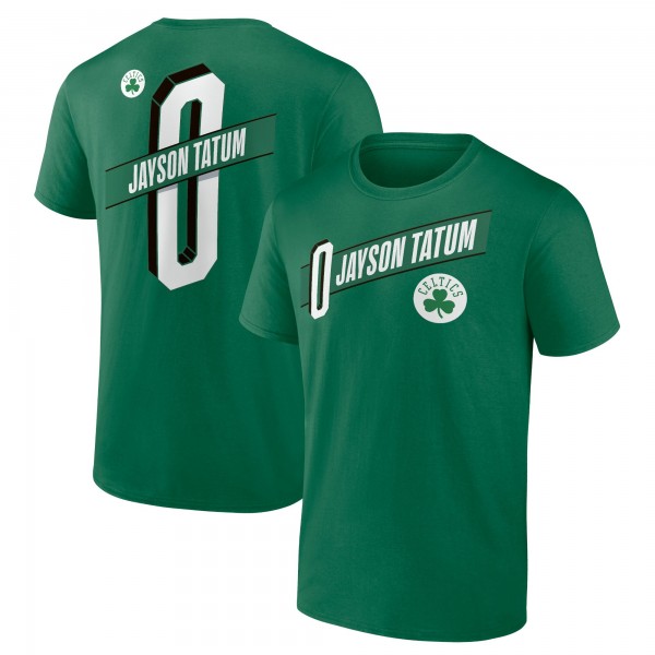 Футболка Jayson Tatum Boston Celtics Full-Court Press Name & Number - Green