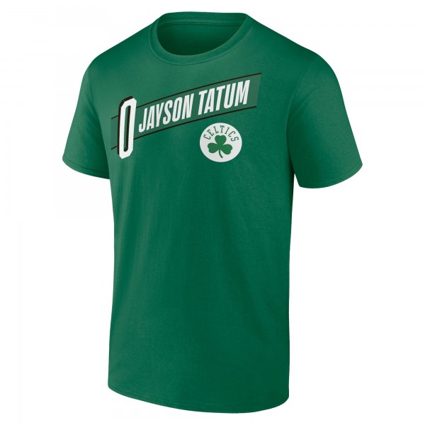 Футболка Jayson Tatum Boston Celtics Full-Court Press Name & Number - Green