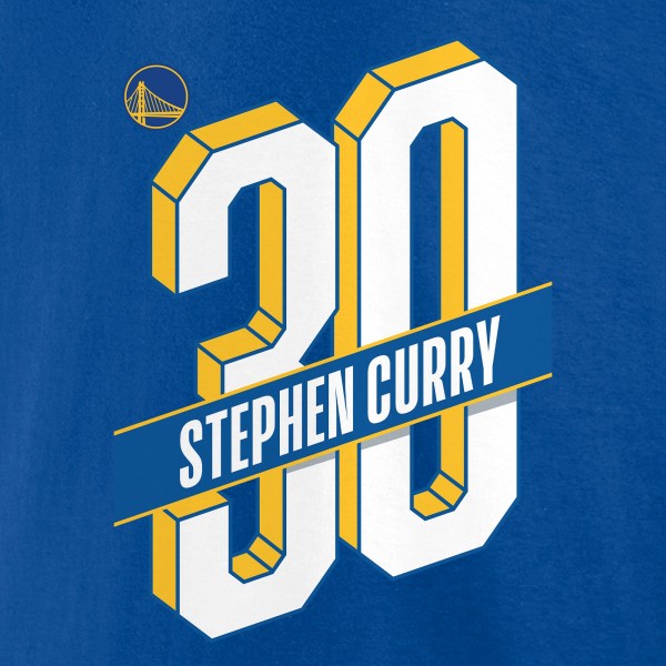 Футболка Stephen Curry Golden State Warriors Full-Court Press Name & Number - Royal