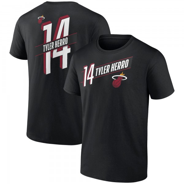 Футболка Tyler Herro Miami Heat Full-Court Press Name & Number - Black