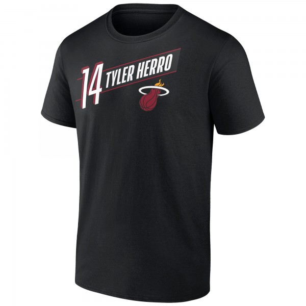 Футболка Tyler Herro Miami Heat Full-Court Press Name & Number - Black