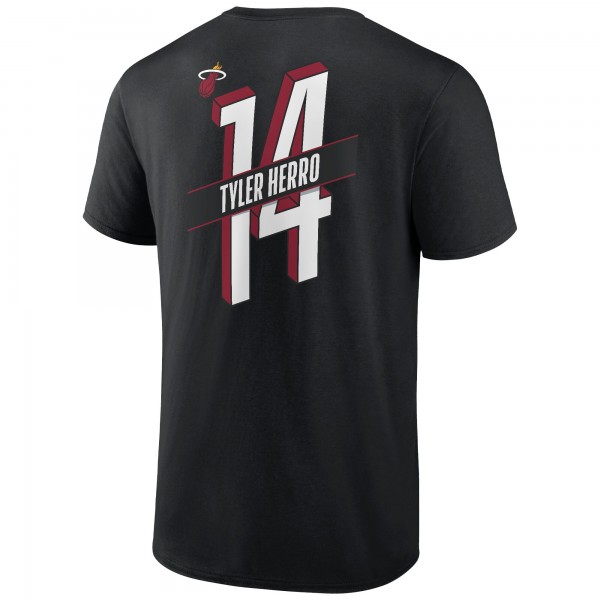 Футболка Tyler Herro Miami Heat Full-Court Press Name & Number - Black