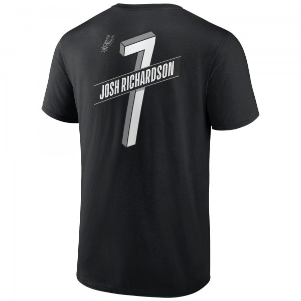 Футболка Josh Richardson San Antonio Spurs Full-Court Press Name & Number - Black