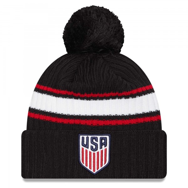 Шапка с помпоном USMNT New Era Fold - Black