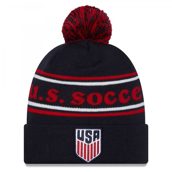 Шапка с помпоном USMNT New Era Marquee - Navy