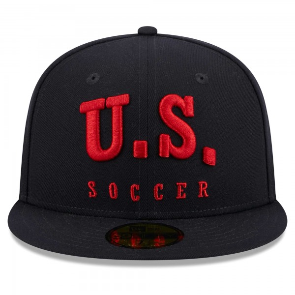 Бейсболка USMNT New Era Text 59FIFTY - Navy
