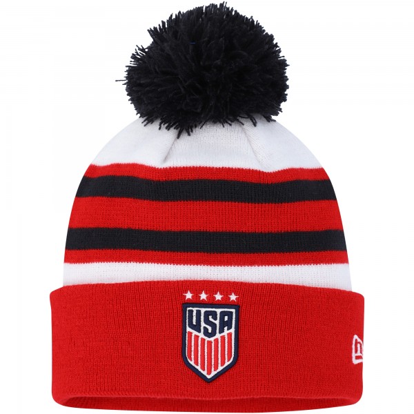 Шапка с помпоном USWNT New Era Team - White