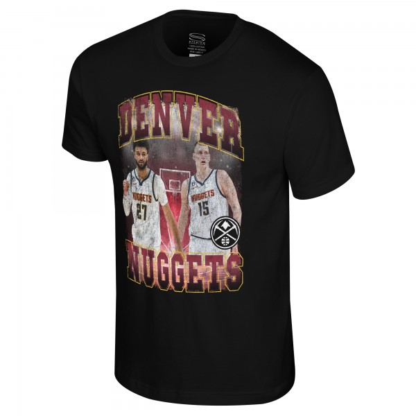 Unisex Denver Nuggets Nikola Jokic & Jamal Murray Stadium Essentials Black Player Duo T-Shirt