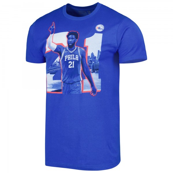 Футболка Joel Embiid Philadelphia 76ers Stadium Essentials Unisex Player Skyline - Royal
