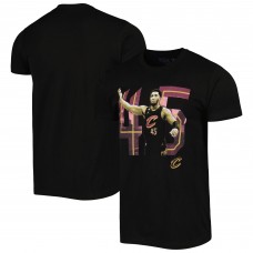 Donovan Mitchell Cleveland Cavaliers Stadium Essentials Unisex Player Skyline T-Shirt - Black