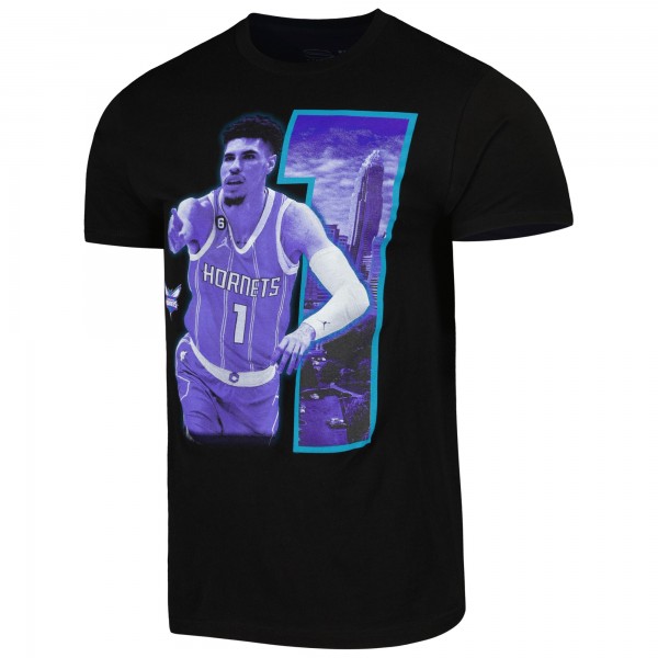 Футболка LaMelo Ball Charlotte Hornets Stadium Essentials Unisex Player Skyline - Black