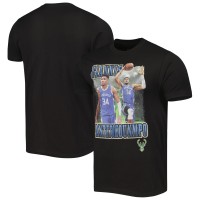 Футболка Giannis Antetokounmpo Milwaukee Bucks Stadium Essentials Unisex Player City Edition Double Double - Black
