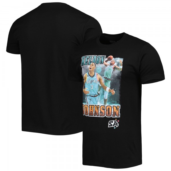 Футболка Keldon Johnson San Antonio Spurs Stadium Essentials Unisex City Edition Double Double Player - Black