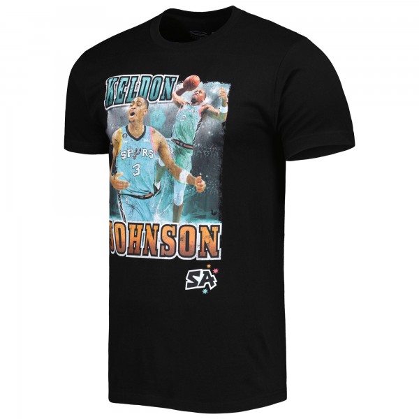 Футболка Keldon Johnson San Antonio Spurs Stadium Essentials Unisex City Edition Double Double Player - Black