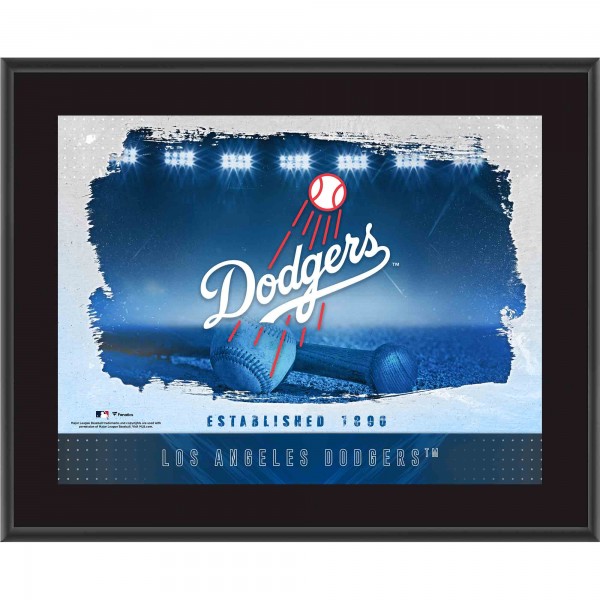 Los Angeles Dodgers Fanatics Authentic Framed 10.5 x 13 Sublimated Horizontal Team Logo Plaque