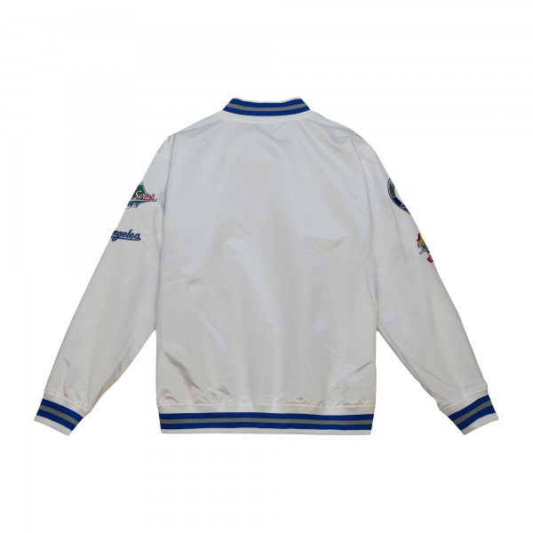 Куртка на кнопках Los Angeles Dodgers Mitchell & Ness City Collection Satin Varsity - White