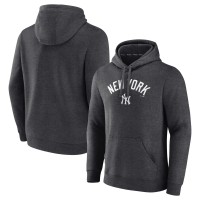 Толстовка New York Yankees Charcoal Team Lock Up Wordmark