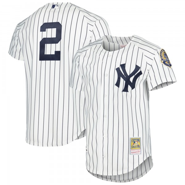 Джерси New York Yankees Derek Jeter Mitchell & Ness White Cooperstown Collection Authentic
