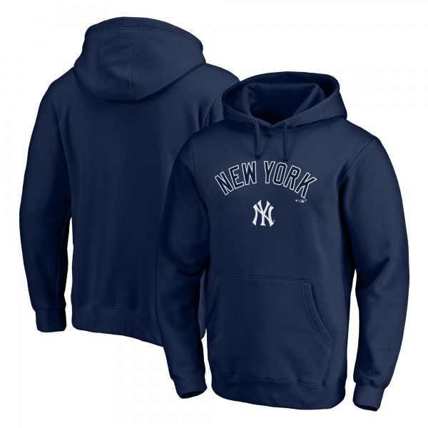 Толстовка New York Yankees Navy Team Lock Up Wordmark