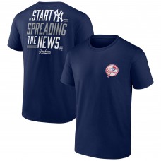 New York Yankees Navy Start Spreading The News Bring It T-Shirt