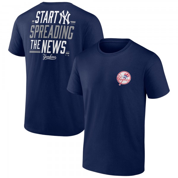 New York Yankees Navy Start Spreading The News Bring It T-Shirt