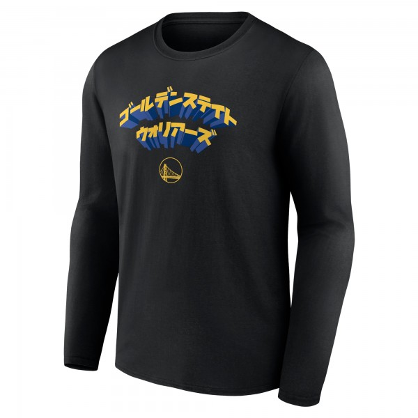 Футболка с длинным рукавом Golden State Warriors Japanese Heritage - Black